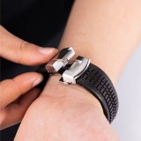 Premium Sport-Luxusarmband aus hochwertigem Gummi für Apple Watch 49/46/45/44 mm komfortabel, wasserdicht und strapazierfähig - Orange - Apple Watch 44/45/46/49 mm