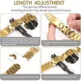 Transparentes glitzerndes Armband mit Strass-Steinen - Weiss - Apple Watch 10 (42 mm)