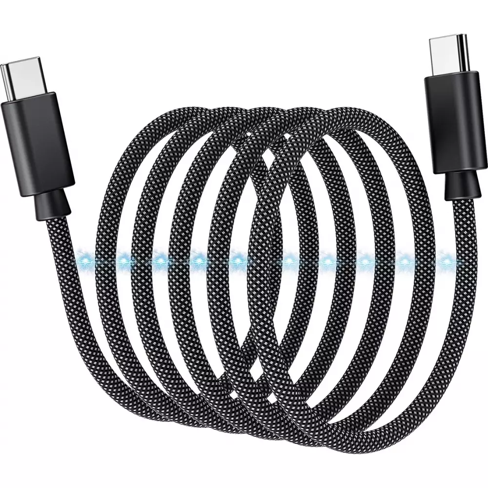 Câble USB-C vers USB-C magnétique (1.2 m) 240W avec Power Delivery 3.1 Choetech XCC-1054 - Noir
