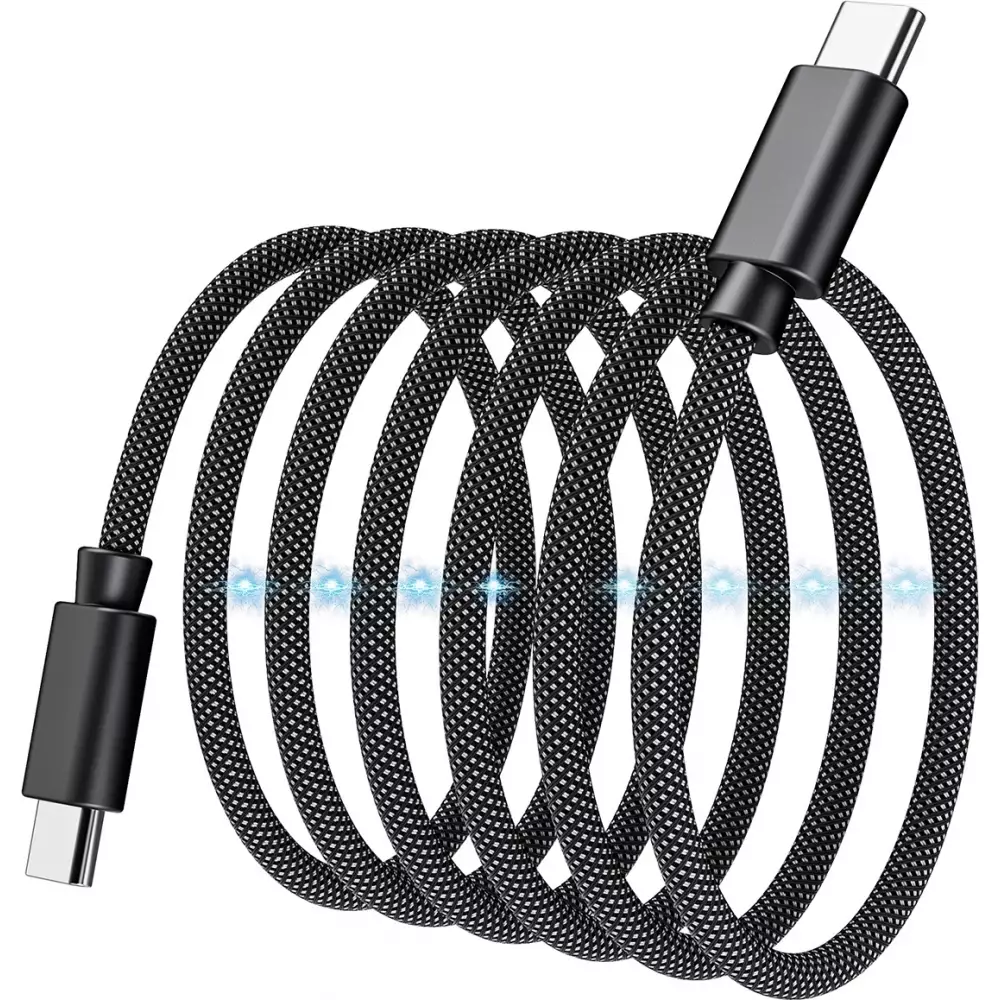 Câble USB-C vers USB-C magnétique (1.2 m) 240W avec Power Delivery 3.1 Choetech XCC-1054 - Noir