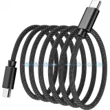 Câble USB-C vers USB-C magnétique (1.2 m) 240W avec Power Delivery 3.1 Choetech XCC-1054 - Noir