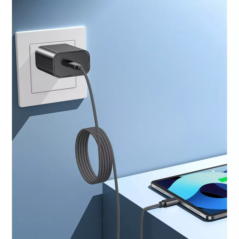 Câble USB-C vers USB-C magnétique (1.2 m) 240W avec Power Delivery 3.1 Choetech XCC-1054 - Noir