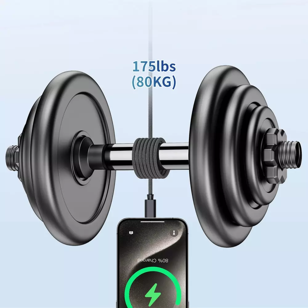 Câble USB-C vers USB-C magnétique (1.2 m) 240W avec Power Delivery 3.1 Choetech XCC-1054 - Noir