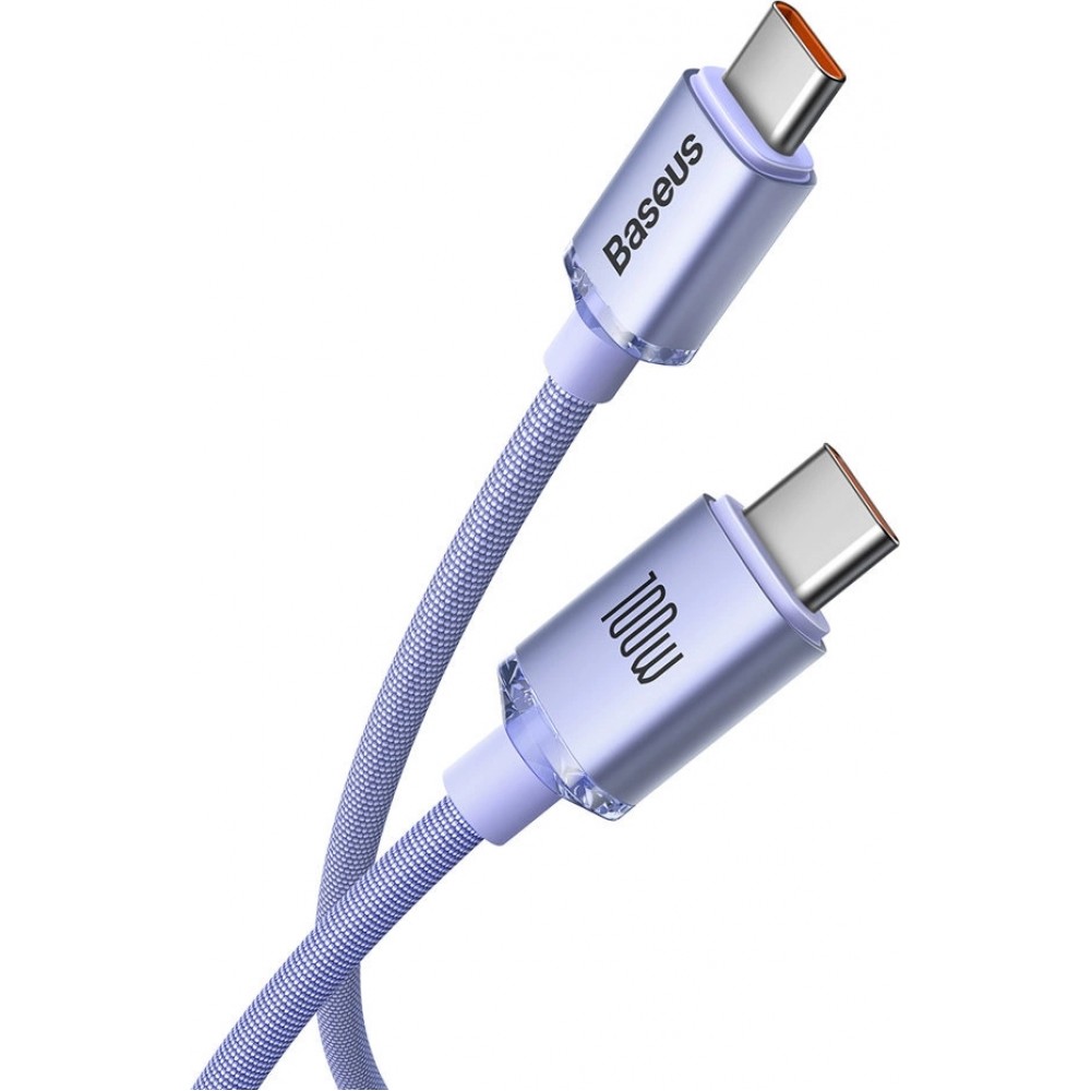 Baseus USB-C zu USB-C PD QC Kabel 100W 5A 480Mb/s (2 m) - Lila