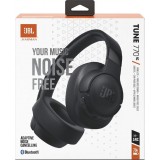 JBL Tune 770NC Bluetooth Kopfhörer mit aktiver Geräuschunterdrückung und optimalem Komfort - Schwarz