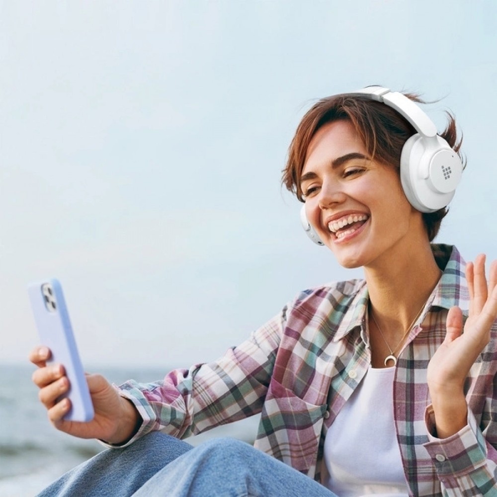 Tronsmart SOUNDFII Q20S Hybrid ANC Bluetooth Kopfhörer mit aktiver Geräuschunterdrückung - Weiss