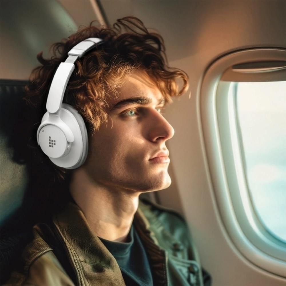 Tronsmart SOUNDFII Q20S Hybrid ANC Bluetooth Kopfhörer mit aktiver Geräuschunterdrückung - Weiss