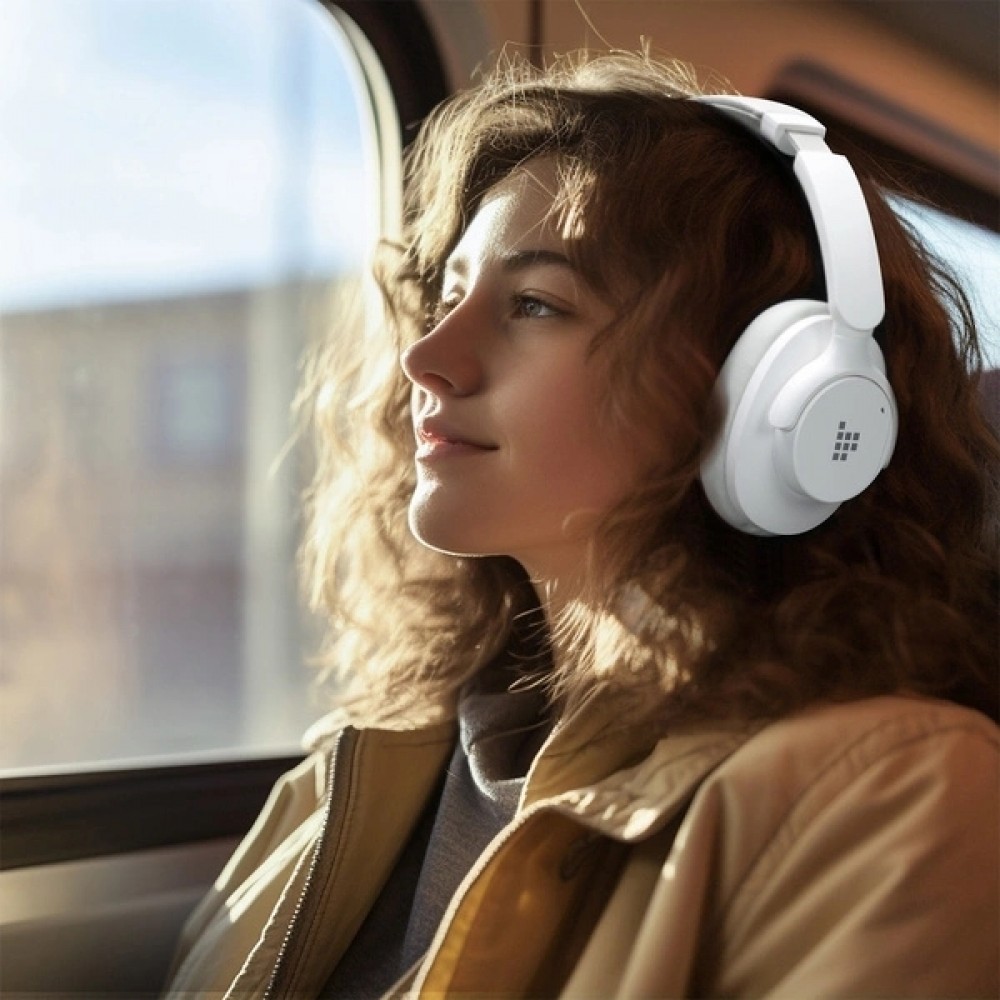Tronsmart SOUNDFII Q20S Hybrid ANC Bluetooth Kopfhörer mit aktiver Geräuschunterdrückung - Weiss