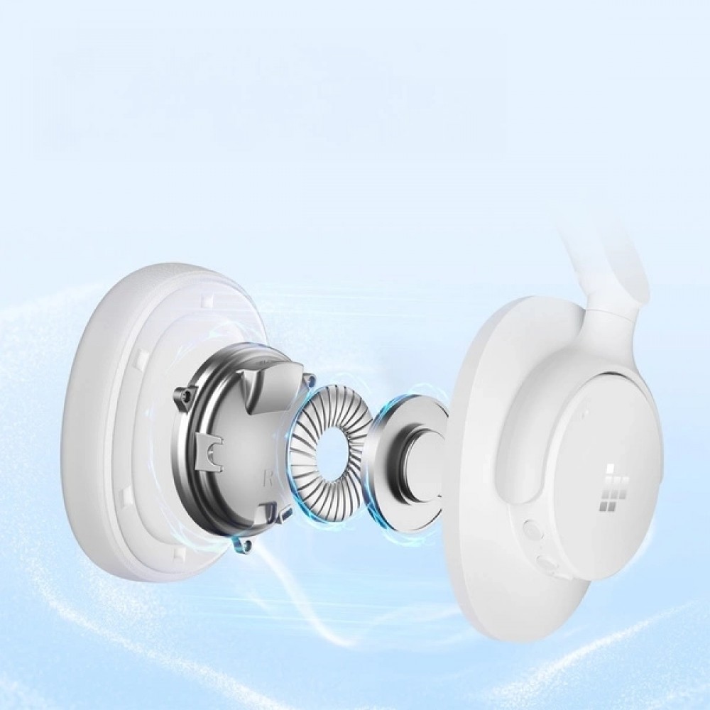Tronsmart SOUNDFII Q20S Hybrid ANC Bluetooth Kopfhörer mit aktiver Geräuschunterdrückung - Weiss