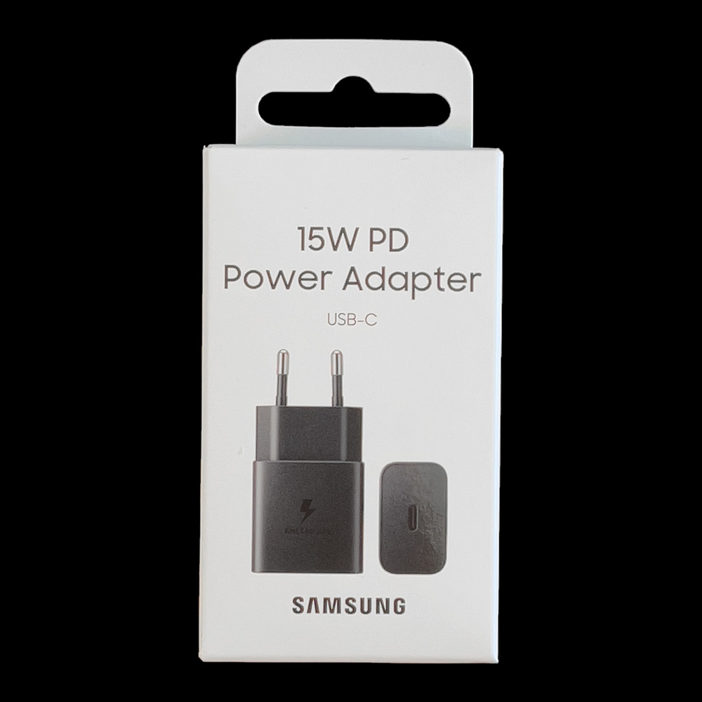 Samsung EP-T1510NBEGEU USB-C 15W PD AFC Schnelllade-Adapter Wandladeger&auml;t - Schwarz