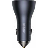 Baseus Goldener Kontaktschalter Pro Auto Ladegerät USB-A + 2x USB-C 65W Schnellladung - Grau