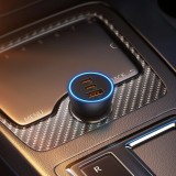 Baseus Goldener Kontaktschalter Pro Auto Ladegerät USB-A + 2x USB-C 65W Schnellladung - Grau