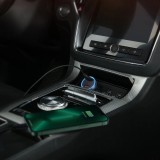 Baseus Goldener Kontaktschalter Pro Auto Ladegerät USB-A + 2x USB-C 65W Schnellladung - Grau