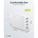 Goobay Multiport Ladegerät 30W 4 USB-A Anschlüsse - Weiss
