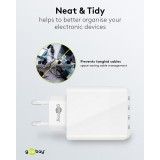 Goobay Multiport Ladegerät 30W 4 USB-A Anschlüsse - Weiss