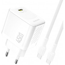 Dudao A28C 45W GaN Wandladegerät mit rutschfestem USB-C-Kabel - Weiss
