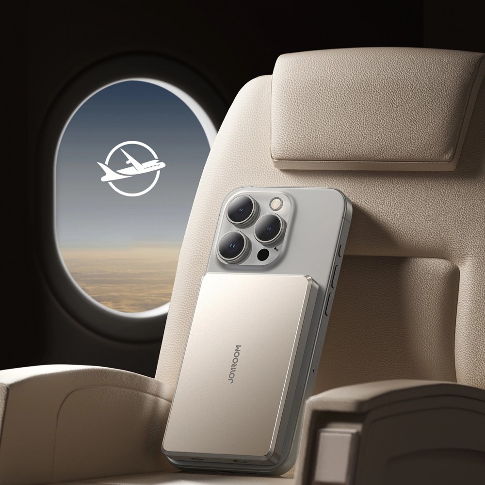 Magnetische Powerbank Joyroom JR-PBM08 Pro 10000 mAh 20 W ultraflach MagSafe - Titan