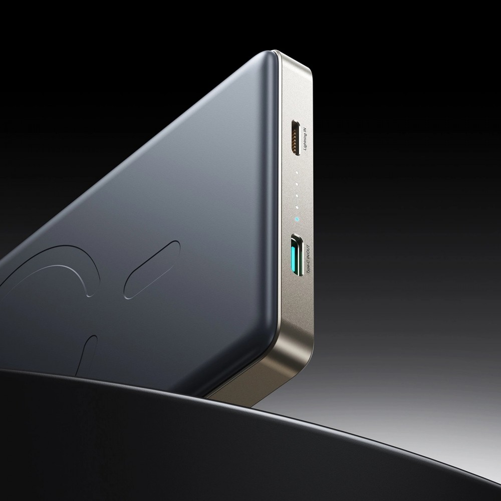 Magnetische Powerbank Joyroom JR-PBM08 Pro 10000 mAh 20 W ultraflach MagSafe - Titan