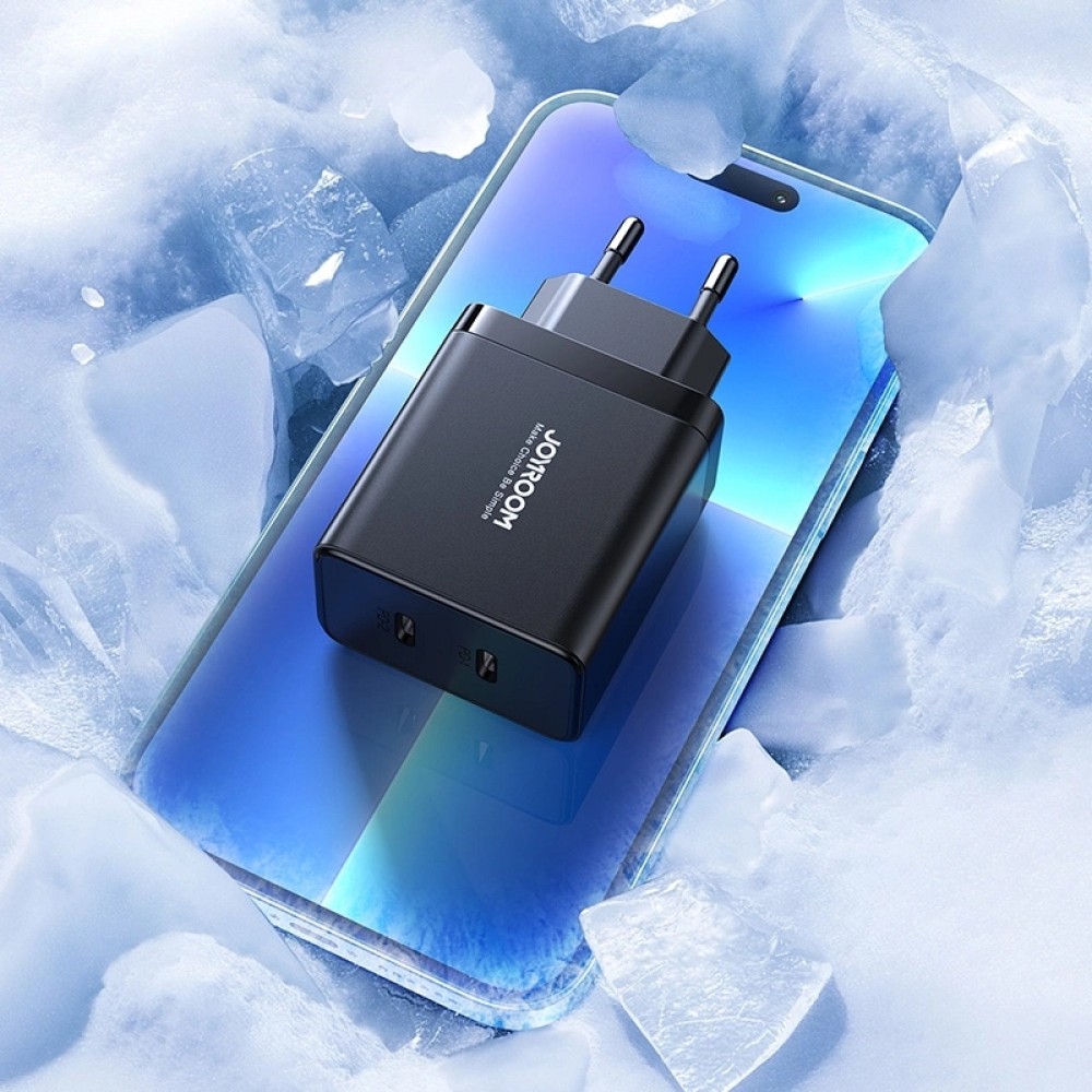 Chargeur rapide double USB-C (2x) 40W Joyroom JR-TCF09 - Noir