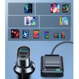 Joyroom JR-CL05 78W Schnellladegerät Auto 5 Ports (2xPD+3QC3.0) 1,5m Kabel - Schwarz