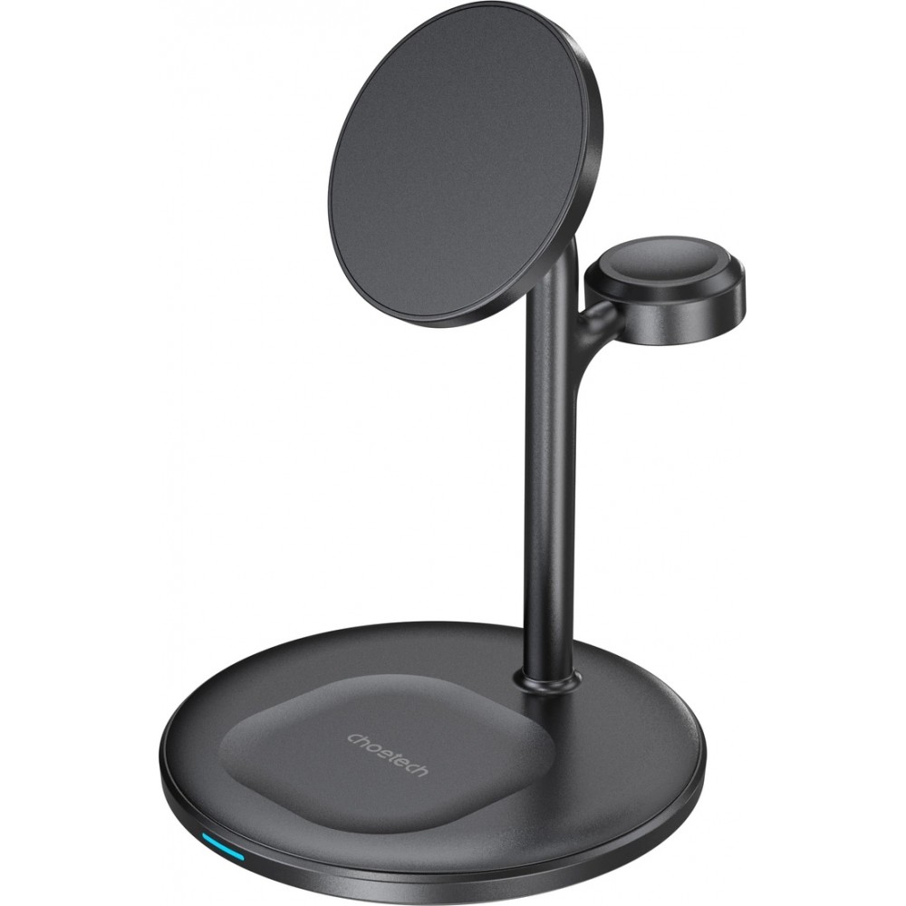 Choetech T585-F - Magnetische 3-in-1 Wireless Lade Station für iPhone / AirPods Pro / Apple Watch - Schwarz