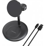 Choetech T585-F - Magnetische 3-in-1 Wireless Lade Station für iPhone / AirPods Pro / Apple Watch - Schwarz