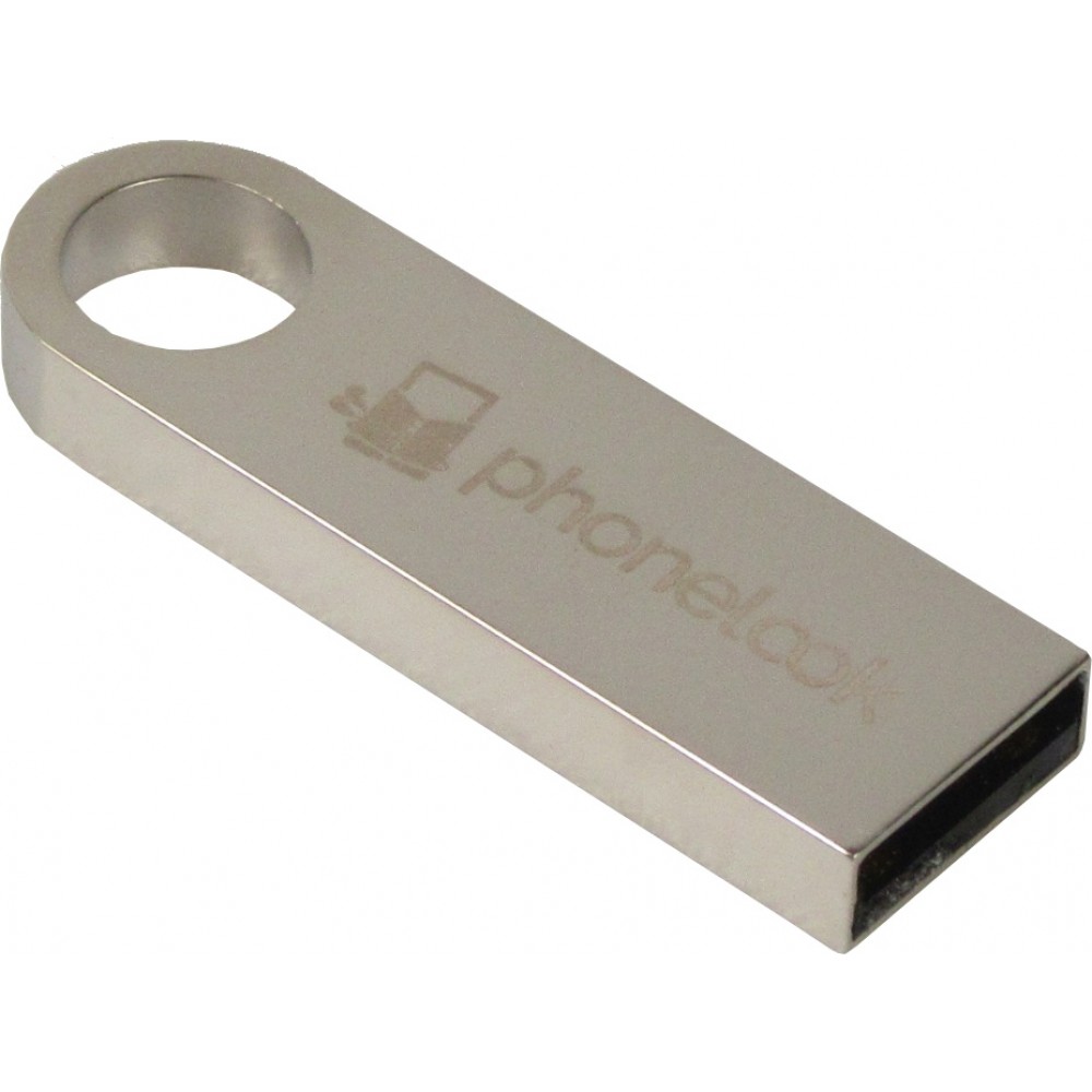 Ultra-leichte silberne USB-Stick PhoneLook Kompakt und tragbar - 128GB - Silber