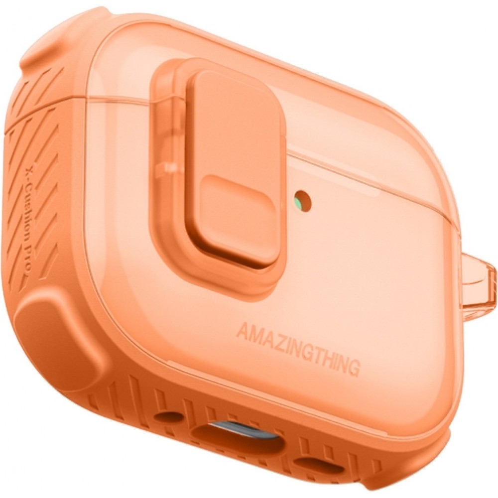 AirPods 3 Case H&uuml;lle - AmazingThing Titan Pro Guardian Schutzh&uuml;lle innovativ - Orange