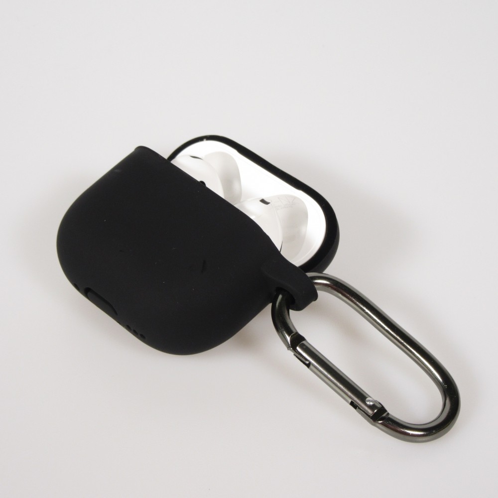 Coque AirPods 4 - Colorée en silicone protection souple et stylée - Noir
