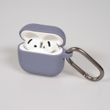 AirPods 4 Case H&uuml;lle - Bunte Silikon Schutzh&uuml;lle weich und stylisch - Violett