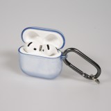 AirPods 4 Case H&uuml;lle - Transparente TPU Silikon - Blau