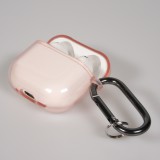 AirPods 4 Case H&uuml;lle - Transparentes TPU-Silikon - Rosa