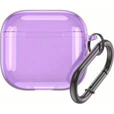 AirPods 4 Case Hülle - Transparente TPU Silikon - Violett