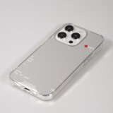 iPhone 14 Pro Case Hülle - Spiegel-Effekt Silikon-Kamera mit verstärkten Ecken - Silber