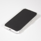 iPhone 14 Pro Case Hülle - Spiegel-Effekt Silikon-Kamera mit verstärkten Ecken - Silber