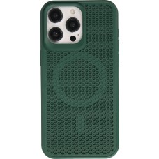 iPhone 15 Pro Max Case Hülle - Ultra-leicht und luftig mit MagSafe-kompatiblem Gitterdesign - Grün