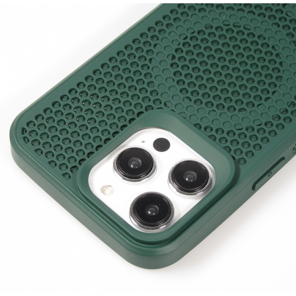 iPhone 15 Pro Max Case Hülle - Ultra-leicht und luftig mit MagSafe-kompatiblem Gitterdesign - Grün