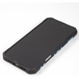 iPhone 16 Case H&uuml;lle - Armor Silikon-Ecken-Schutz mit St&uuml;tzring - Hellblau