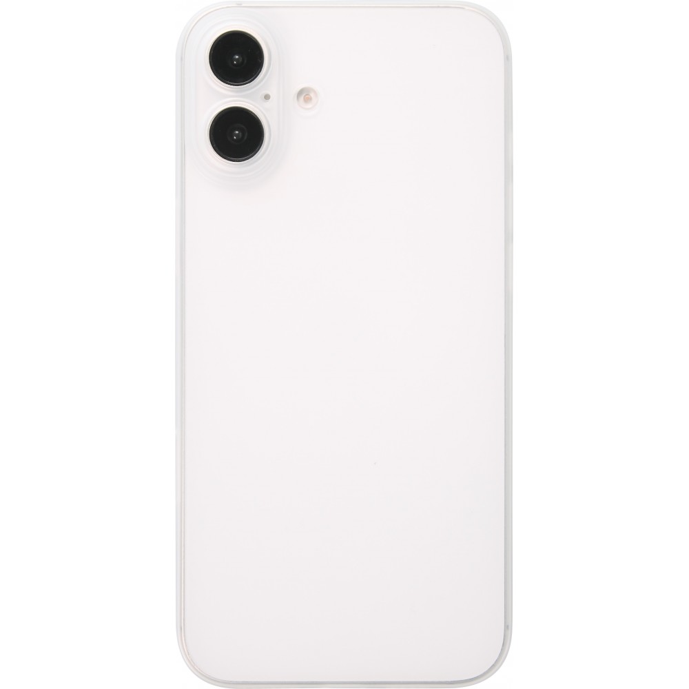 iPhone 16 Plus Case Hülle - Ultraflaches matte semi-transparente Kunststoff - Weiss