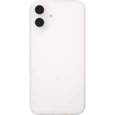 iPhone 16 Plus Case Hülle - Ultraflaches matte semi-transparente Kunststoff - Weiss