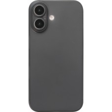 iPhone 16 Plus Case Hülle - Ultraflaches matte semi-transparente Kunststoff - Schwarz