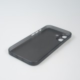 iPhone 16 Plus Case Hülle - Ultraflaches matte semi-transparente Kunststoff - Schwarz
