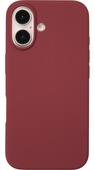 Coque iPhone 16 Plus - Soft Touch - Bordeaux