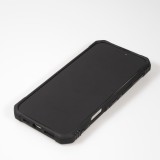 iPhone 16 Pro Case H&uuml;lle - Armor mit Silikon-Eckschutz und St&uuml;tzring - Schwarz
