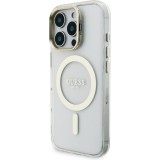 iPhone 16 Pro Case Hülle - MagSafe Magnetische Hülle mit Wechselplatten (Rosa / Braun / Schwarz) und Kameraständer - Transparent