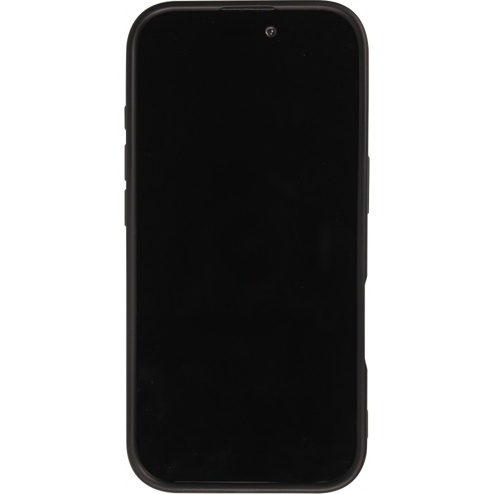 iPhone 16 Pro Max Case Hülle - Transparente Minimalistisch mit Drehring und Verstärkten Kanten - Schwarz