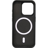 iPhone 15 Pro Max Case Hülle - Ultra-leicht und luftig mit MagSafe-kompatiblem Gitterdesign - Schwarz