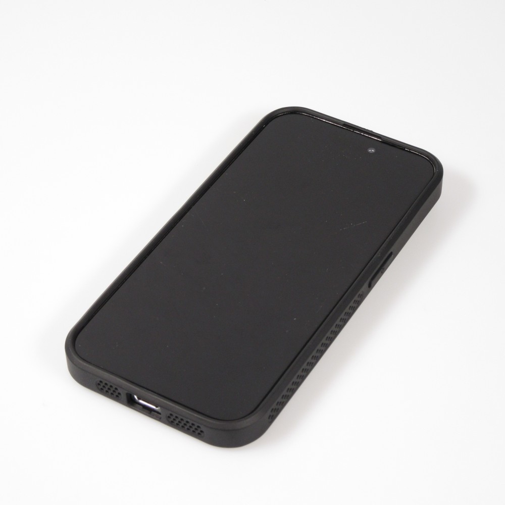 iPhone 15 Pro Max Case Hülle - Ultra-leicht und luftig mit MagSafe-kompatiblem Gitterdesign - Schwarz