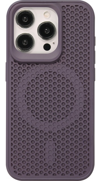 iPhone 15 Pro Max Case Hülle - Ultra-leicht und luftig mit MagSafe-kompatiblem Gitterdesign - Violett