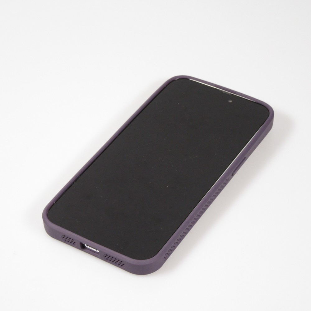 iPhone 15 Pro Max Case Hülle - Ultra-leicht und luftig mit MagSafe-kompatiblem Gitterdesign - Violett